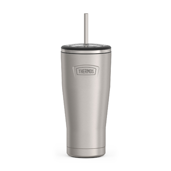 710mL Icon™ Series Stainless Steel Cold Tumbler with Straw, Matte Steel
