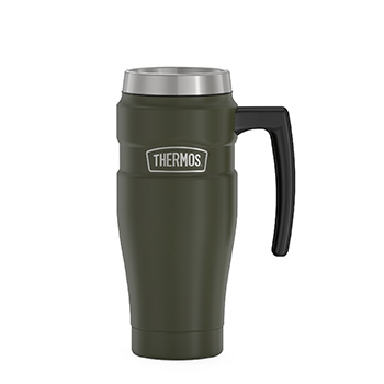 470mL Stainless King™ Vacuum Insulated Travel Mug, Matte Army Green